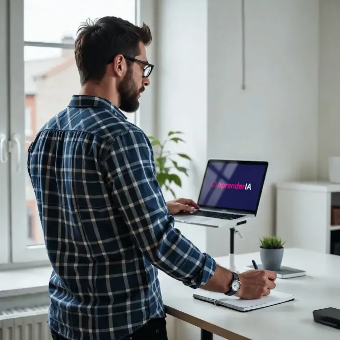 Group of professionals collaborating with AI tools like ChatGPT and automation on screens