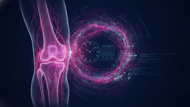 Imagen de portada: IA que predice el futuro de tu rodilla: ¿Una máquina del tiempo médica?