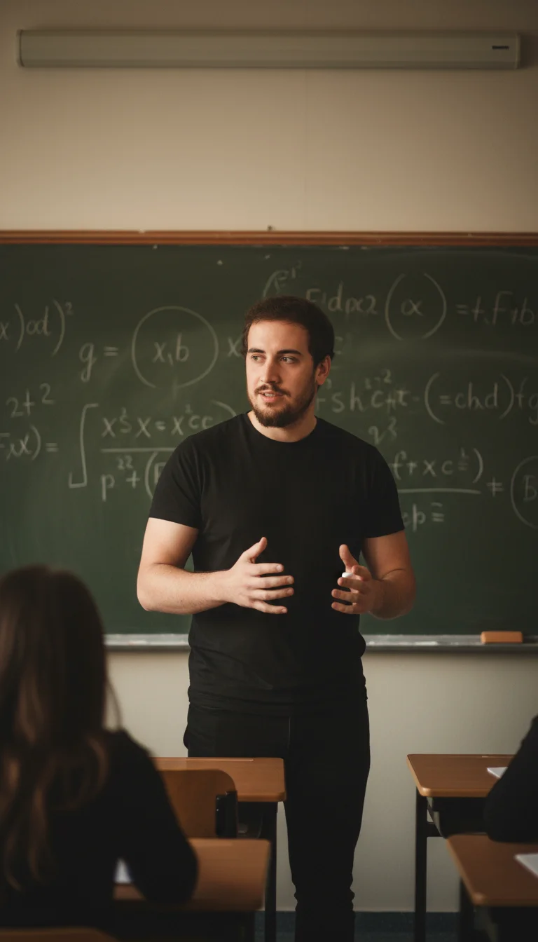 Instructor experto enseñando aplicaciones prácticas de IA en aula moderna con estudiantes profesionales